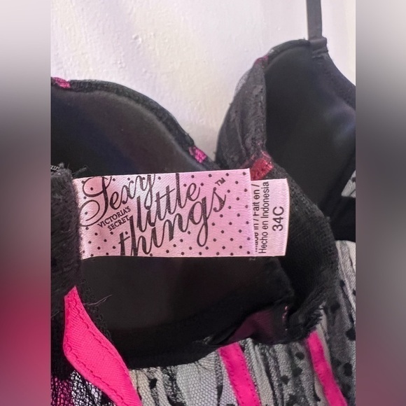 Victoria’s Secret black Lace Lingerie Sexy Little Things Top Size 34C - Picture 8 of 9